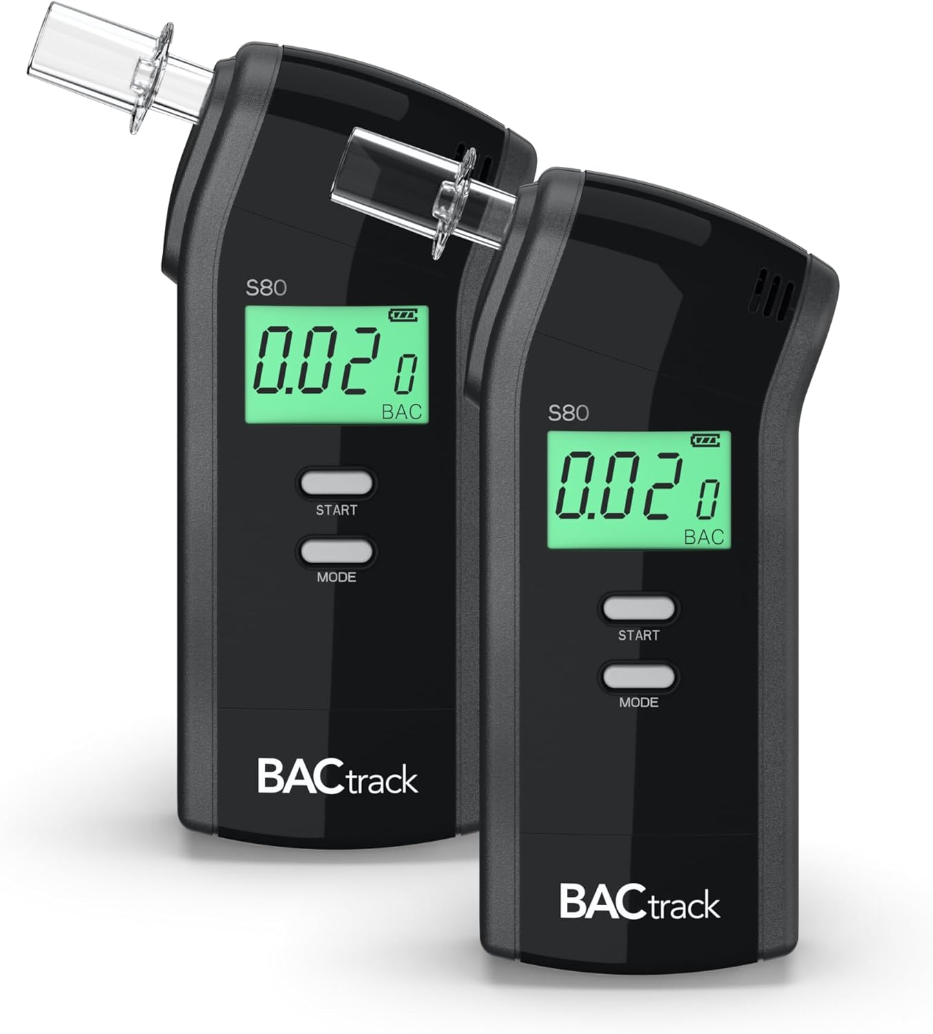 BACtrack S80 Breathalyzer 2 Pack for Accurate Alcohol Testing