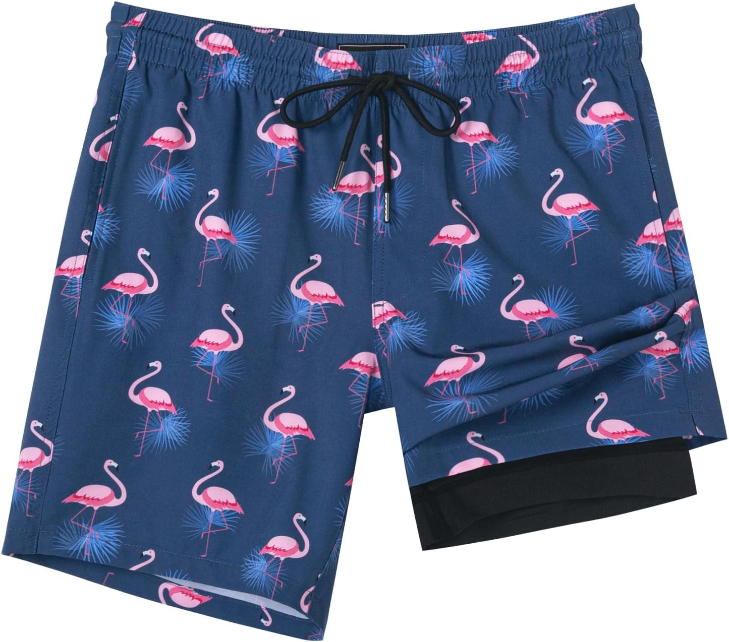 Mens Swim Trunks with Compression Liner for Ultimate Comfort