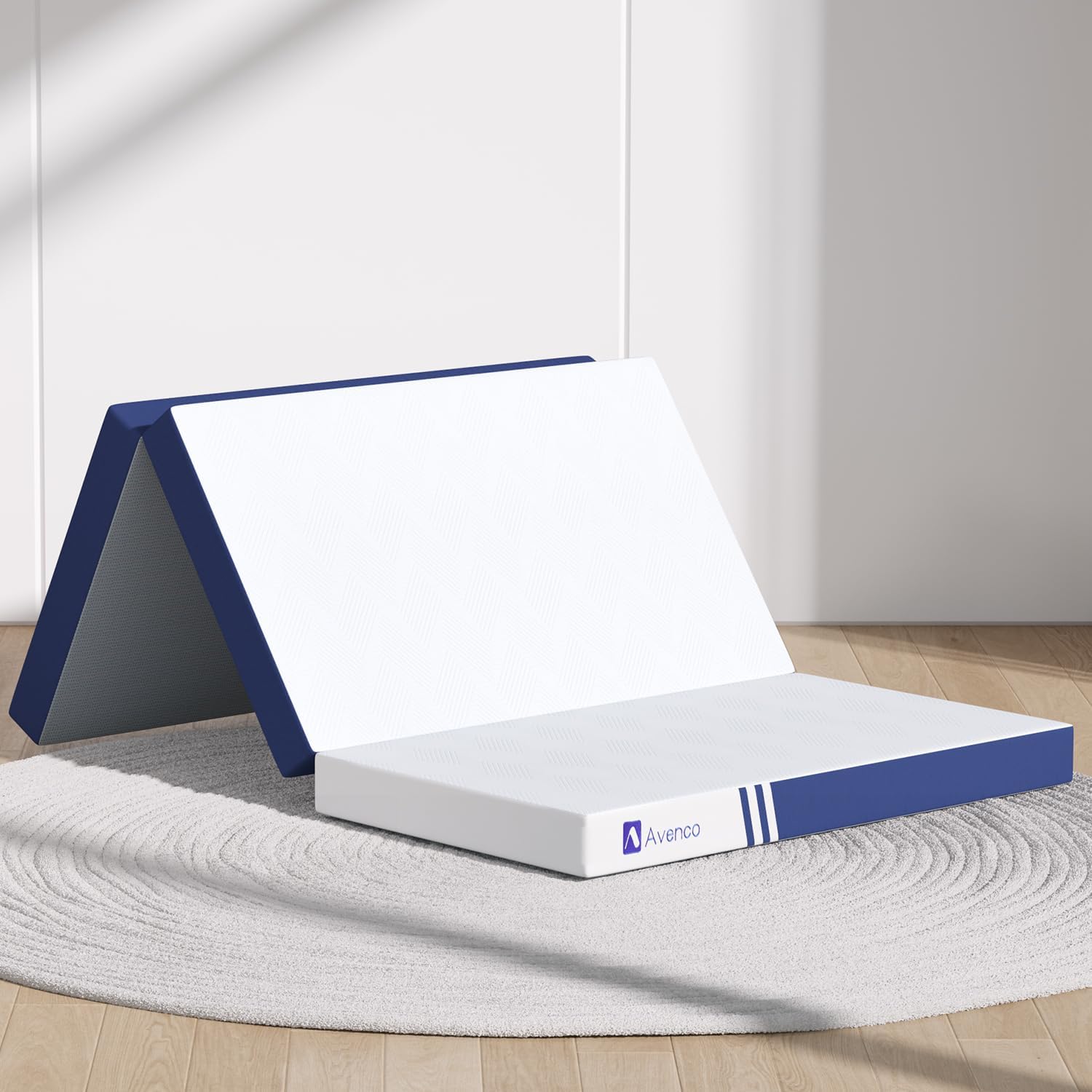 Avenco Foldable Mattress Twin - Portable 4 Inch Memory Foam