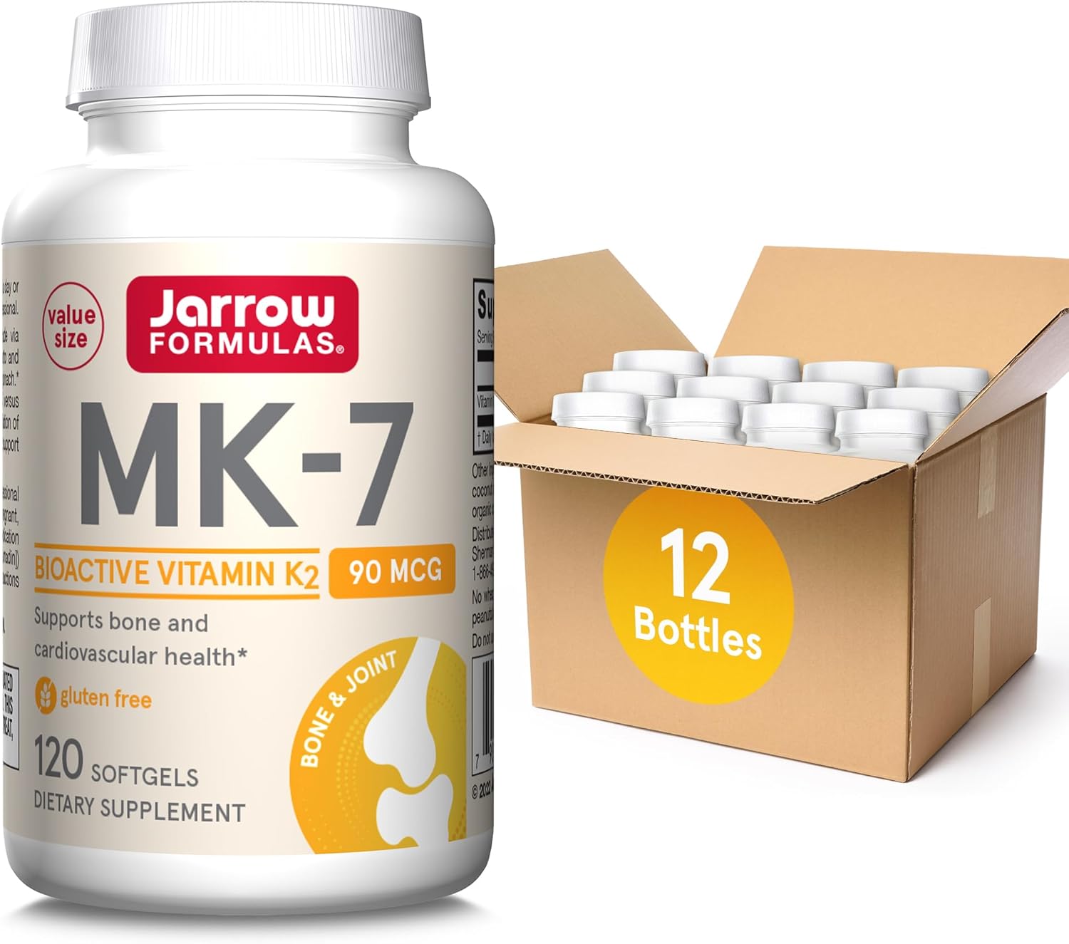 Jarrow Formulas MK-7 Vitamin K2 Supplement for Bone Health