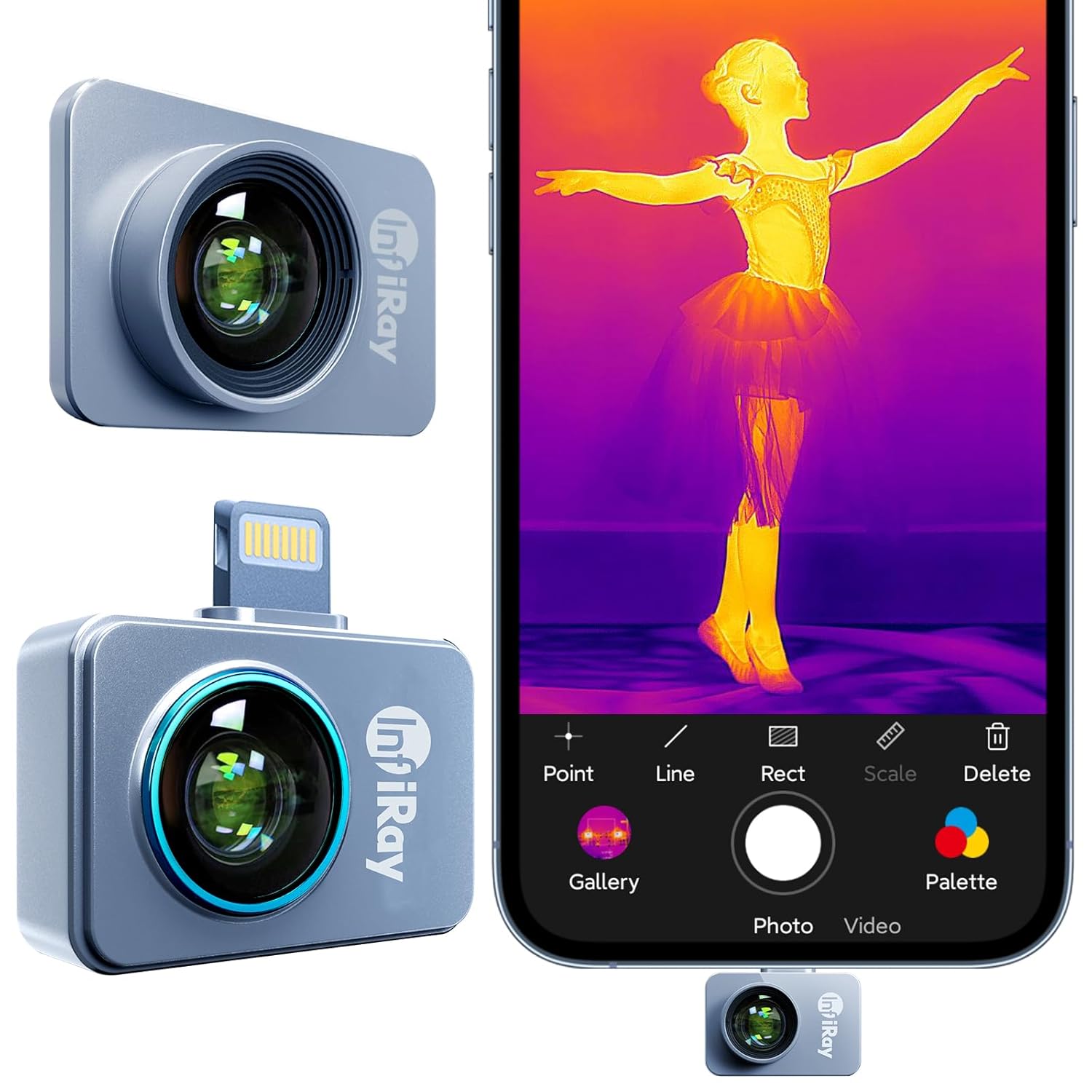 InfiRay P2 Pro Thermal Camera for iPhone - Compact & Powerful