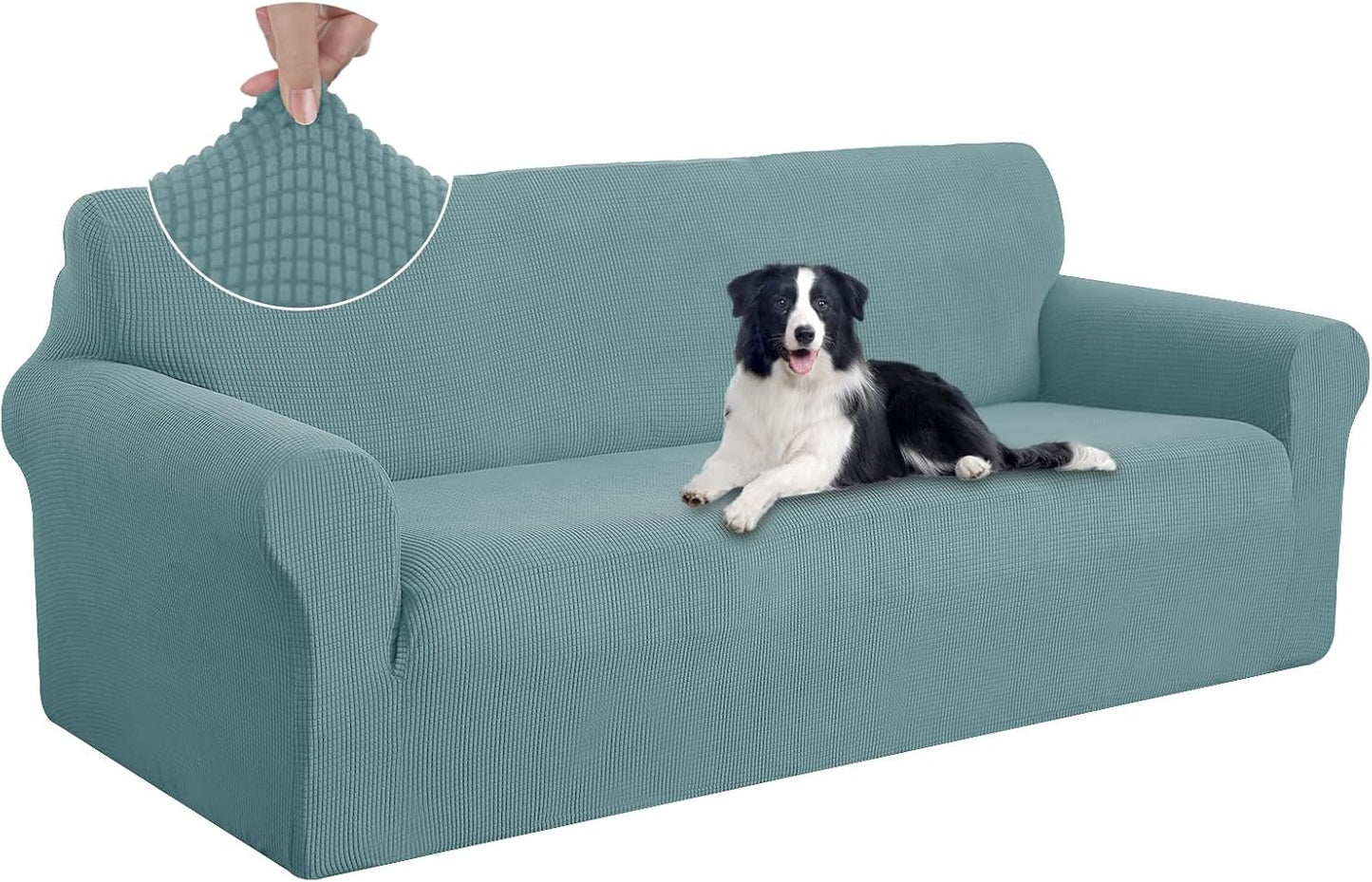 U-NICE HOME Stretch Couch Cover for Oversized Sofa Protection