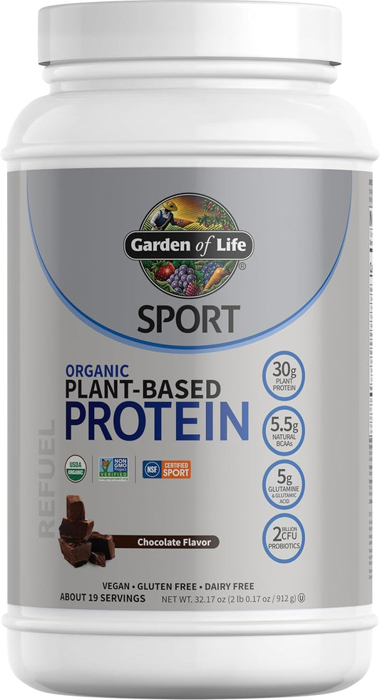 Garden of Life Organic Vegan Protein Powder for Muscle Recovery