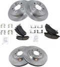 TRQ Front and Rear Brake Pad & Rotor Kit Compatible with 2006-10