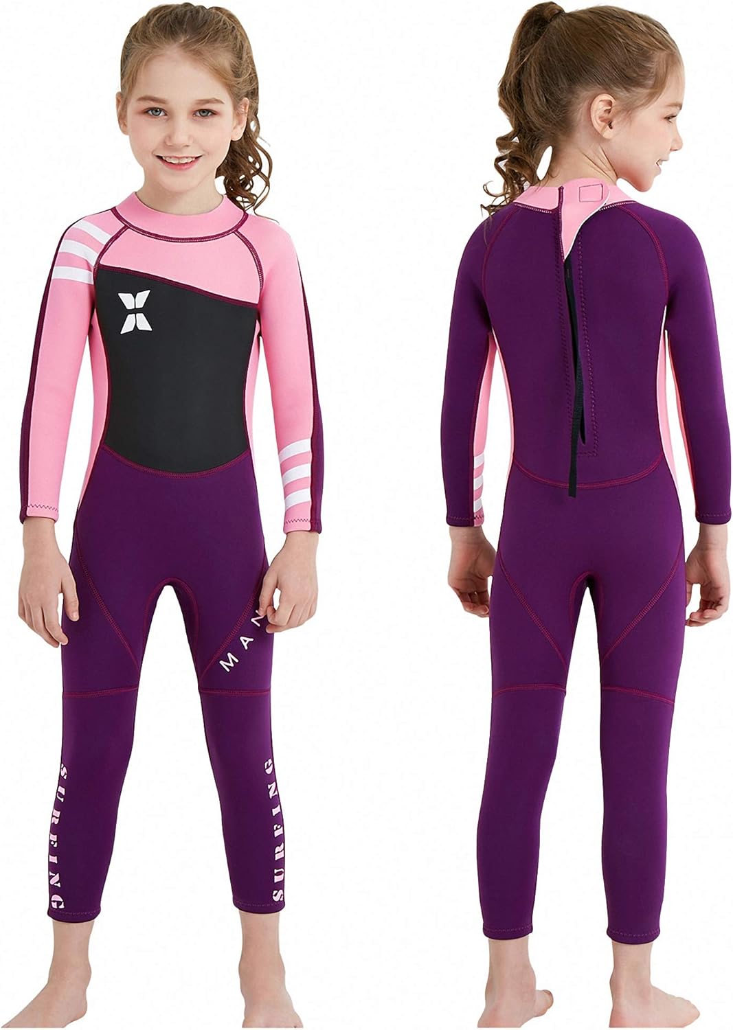 MWTA Kids Wetsuit 2.5mm Neoprene for Swimming and Surfing