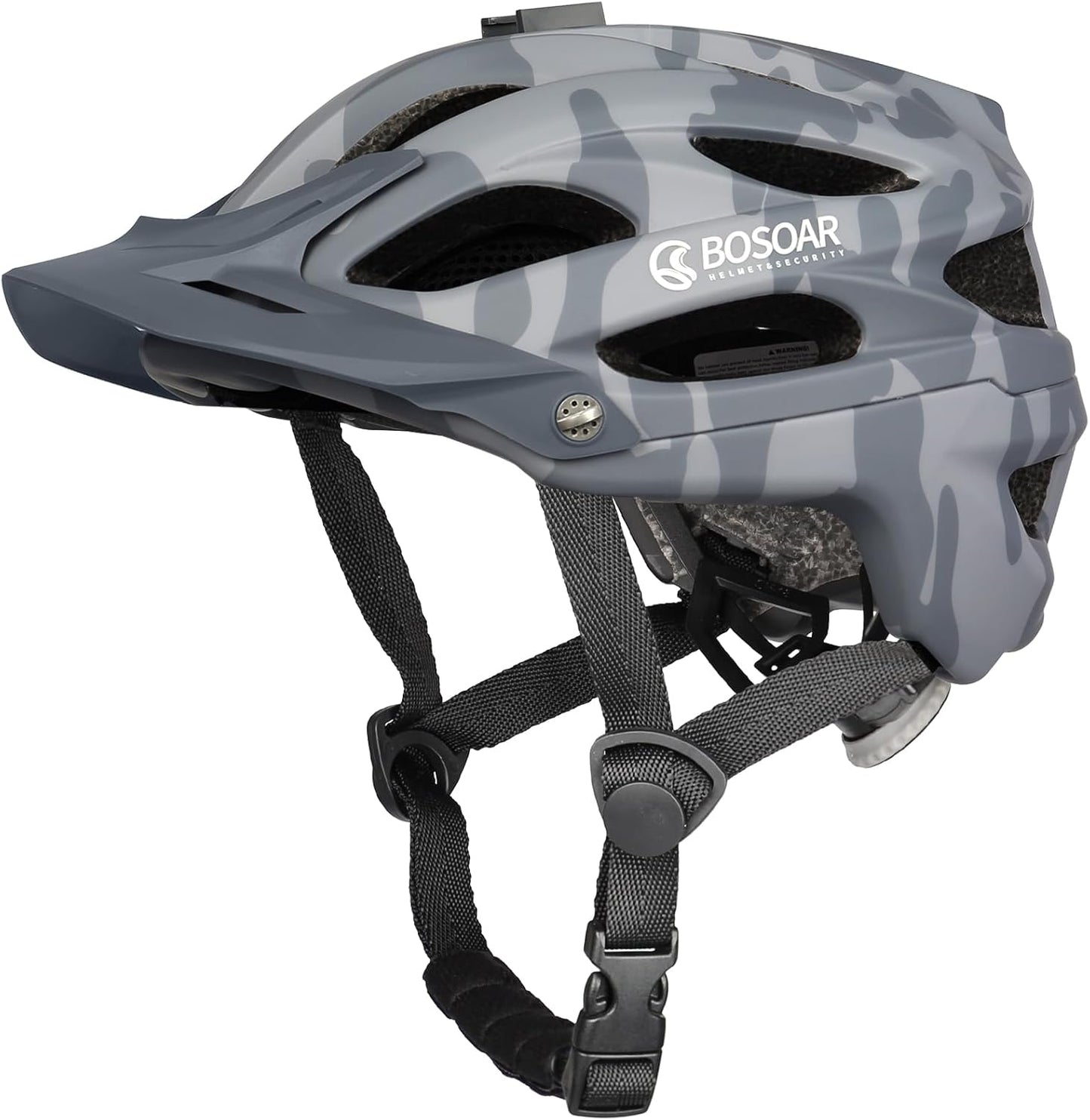 Mountain Bike Helmet with Camera Mount and Detachable Visor