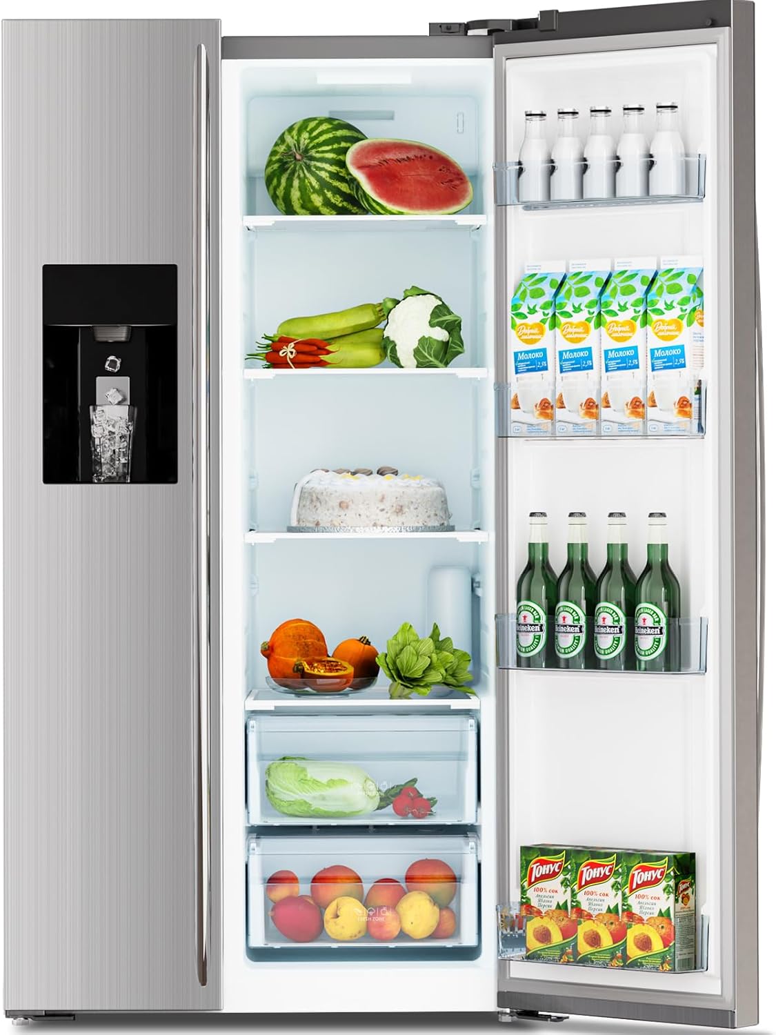 Antarctic Star 2 French Door Refrigerator with Ice Maker & Water
