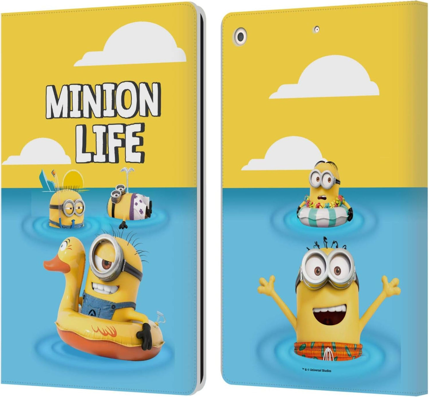 Despicable Me Beach Life Funny Minions Leather Wallet Case