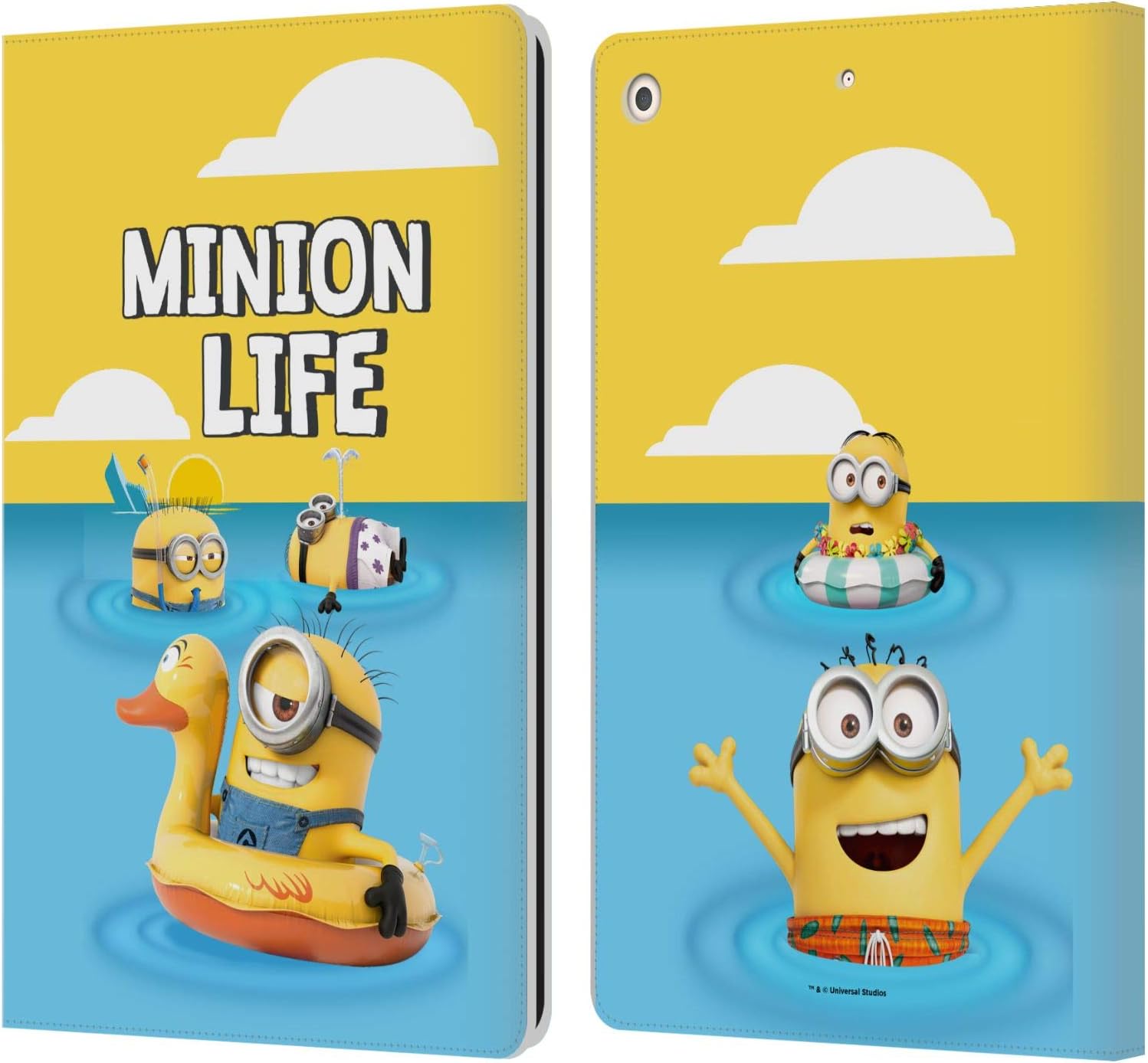 Despicable Me Beach Life Funny Minions Leather Wallet Case