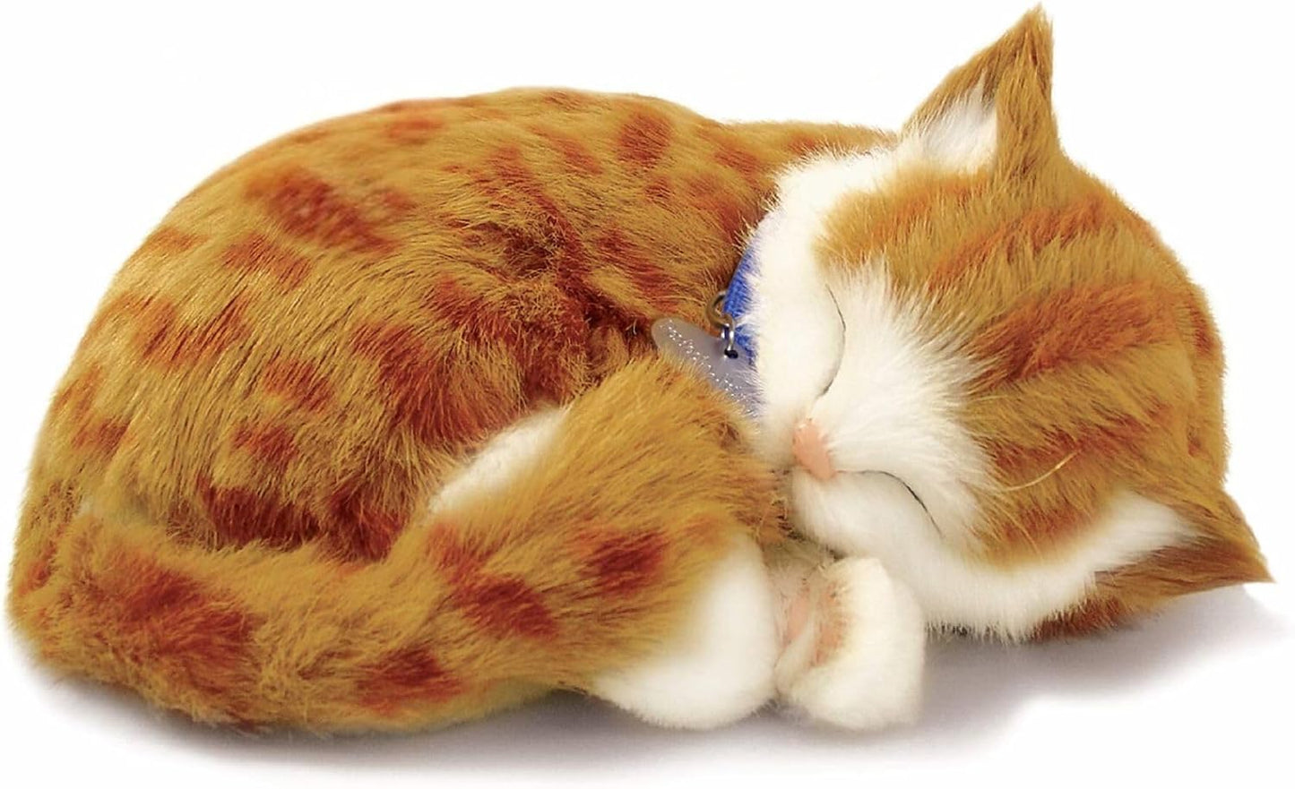 Interactive Lifelike Orange Tabby Cat Toy