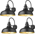 Outdoor Gooseneck Barn Light Sconce - Vintage Farmhouse Wall Lantern