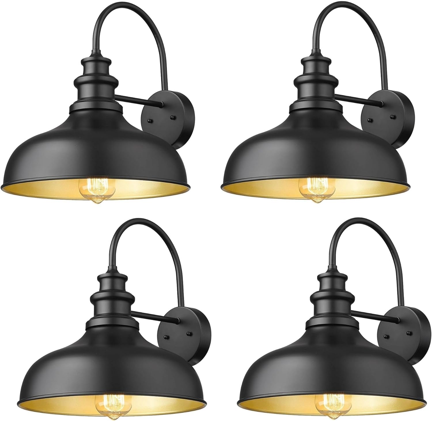 Bestshared Outdoor Gooseneck Barn Light Sconce for Your Home