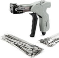 Delgada Stainless Steel Cable Tie Gun Kit with 100PCS Zip Ties - Heavy