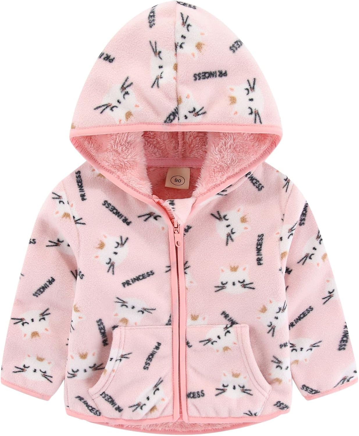 Feidoog Toddler Hooded Fleece Jacket: Waterproof & Cozy