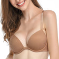Deyllo Womens Push Up Underwire Bra Super Padded T-Shirt Bra Clothing