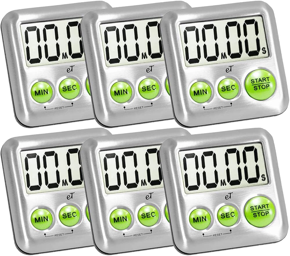 Elegant Digital Kitchen Timer with Loud Alarm and Large Display