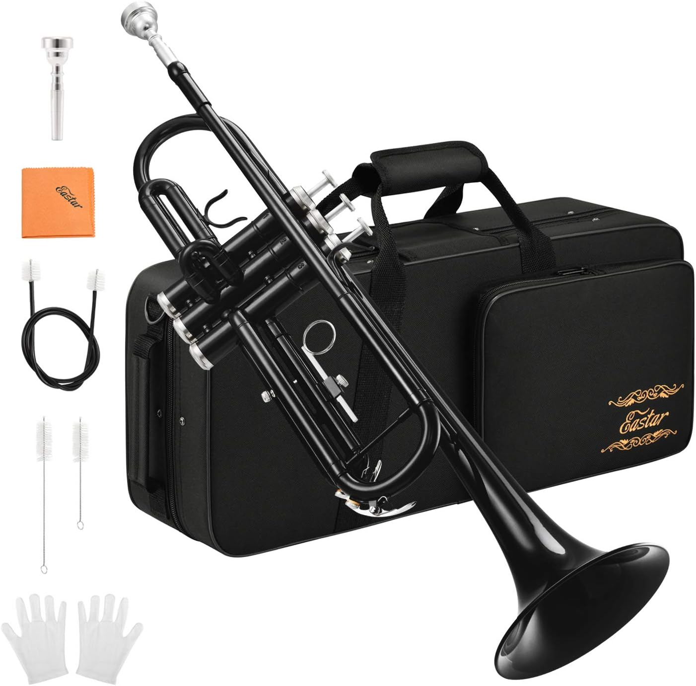Eastar Bb Trumpet Set for Students with Hard Case and Kit