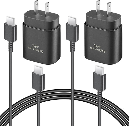 2 Pack 25W Fast USB C Charger | Android Phone Charging Powerhouse