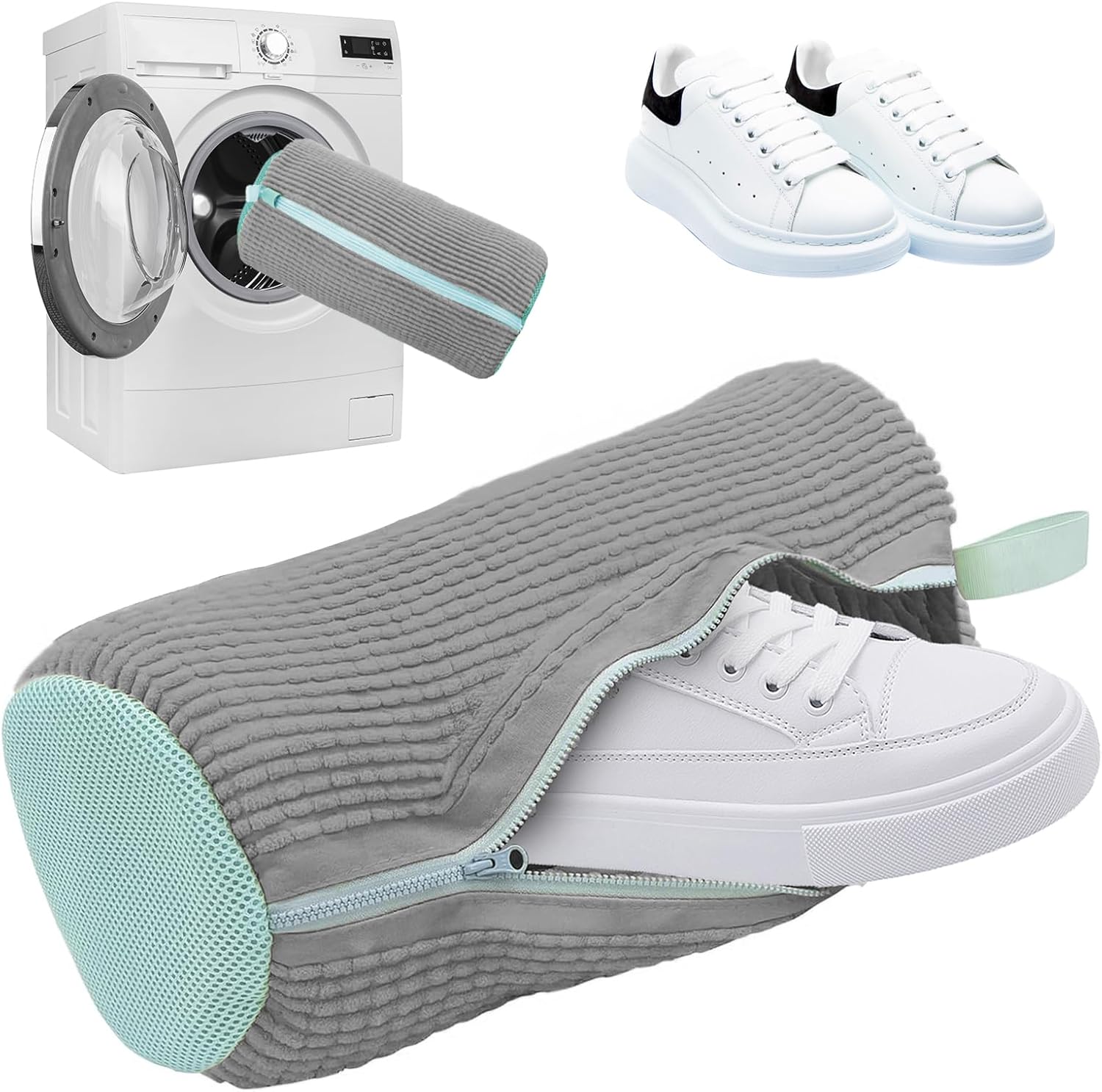 Shoe Laundry Bag: Protects Machine, Reusable - Pomeney