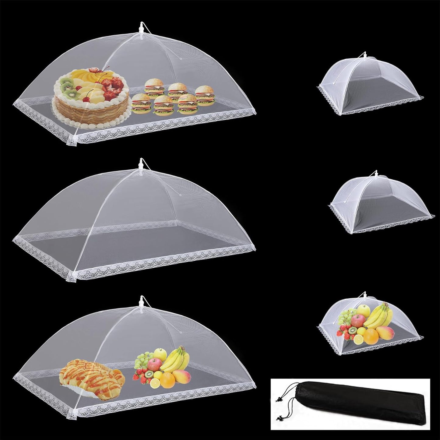 Fanghome Pop-Up Food Covers - Keep Bugs Away Outdoors!