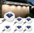 ROSHWEY Gutter Lights Solar Powered 6 Pack - UFO Patio Fence Lights