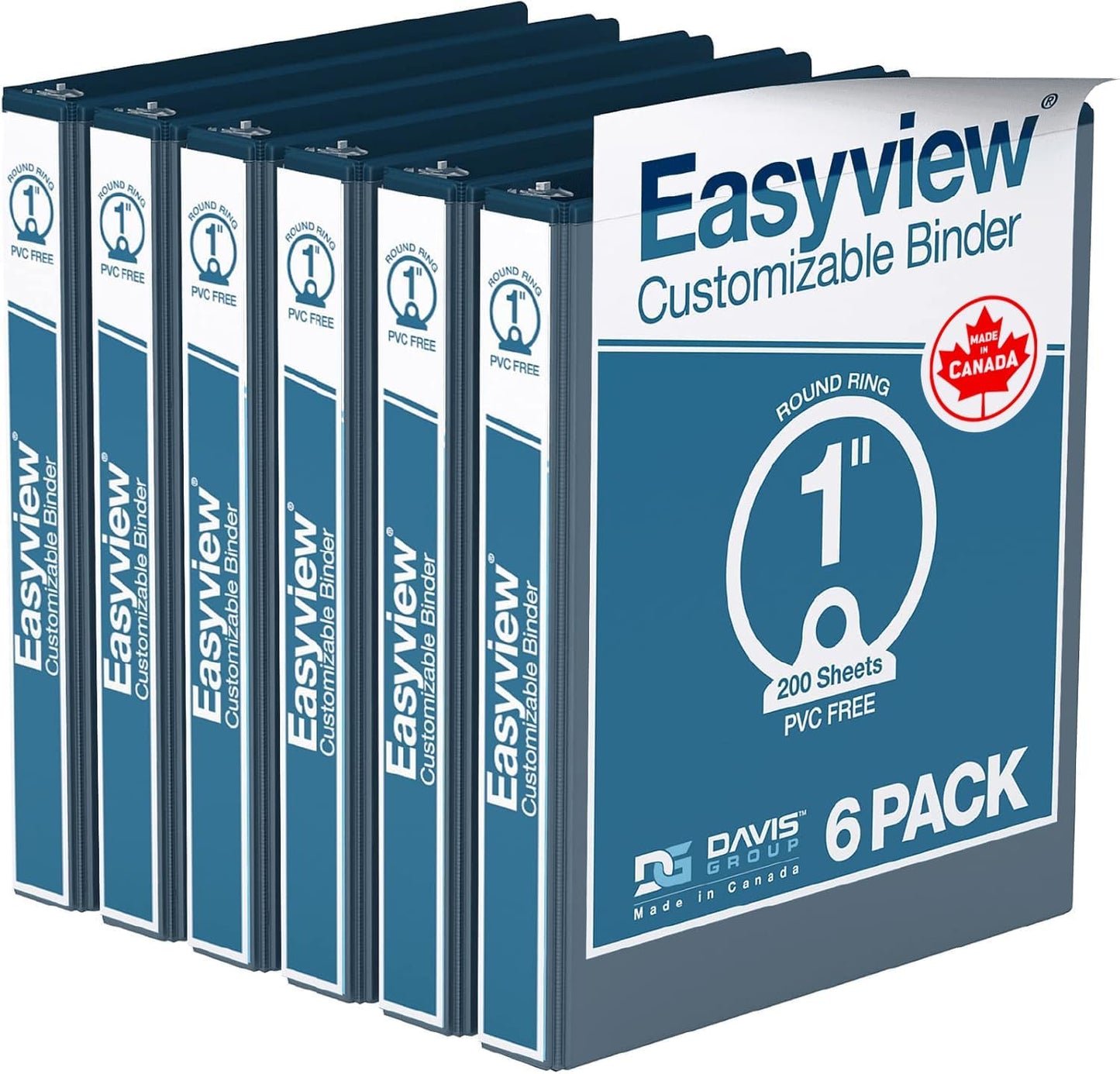 Easyview Premium 3-Ring Binders for School or Office Use