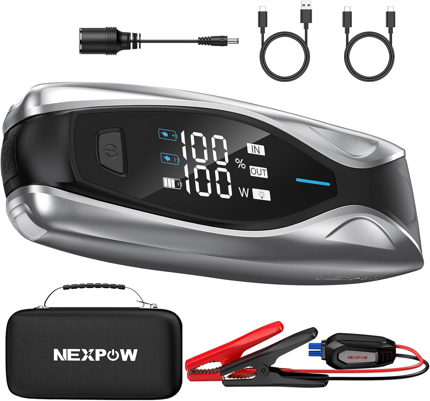 NEXPOW X7 3000A Jump Starter - Fast PD 60W Charging