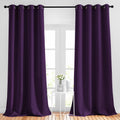 NICETOWN Thick Blackout Curtain and Drapes 52 x 120 - Deep Royal
