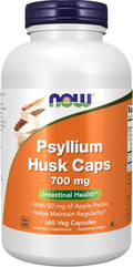 Psyllium Husk Caps 700 mg with Apple Pectin - Digestive Fiber Support