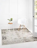 Unique Loom Sofia Collection Area Rug - Casino (6 ft 1 in Square)