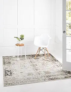 Unique Loom Sofia Collection Area Rug - Casino in Beige/Tan