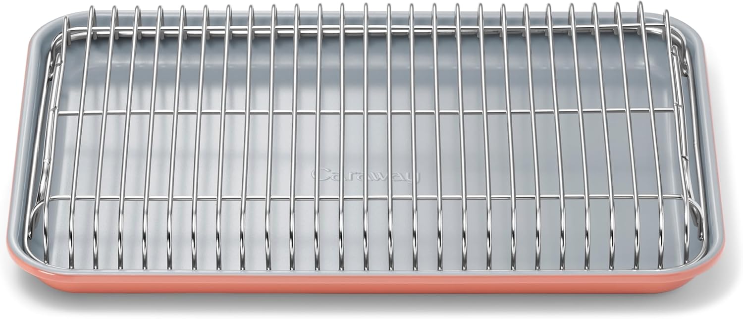 Caraway Non-Stick Ceramic Baking Sheet & Cooling Rack for Baking