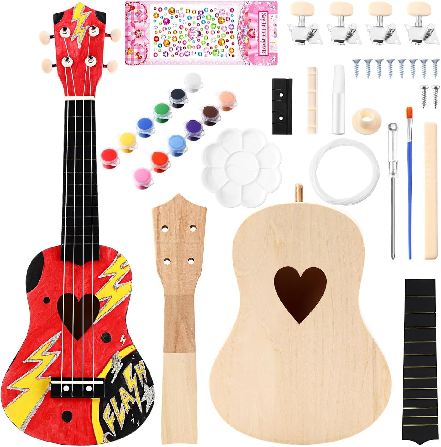DIY 21 Ukulele Kit: Build Your Own Heartfelt Melodies