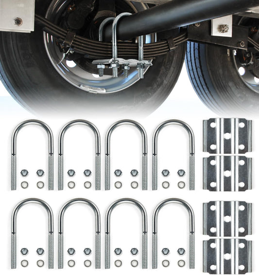 Heavy Duty Trailer U Bolt Kit for 3,500 lb Axles - 2-3/8 in
