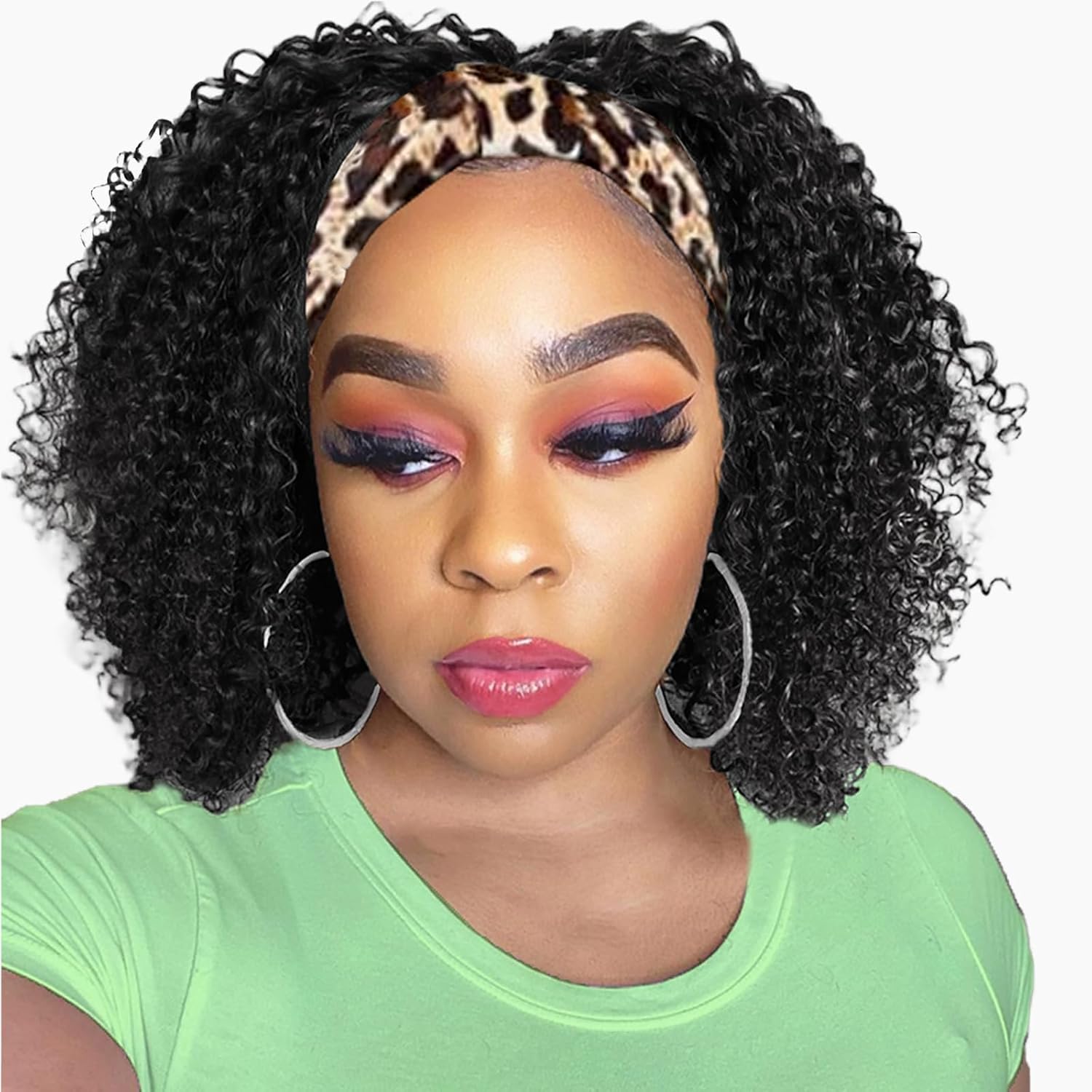 Headband Wig Human Hair Deep Wave for Effortless Style