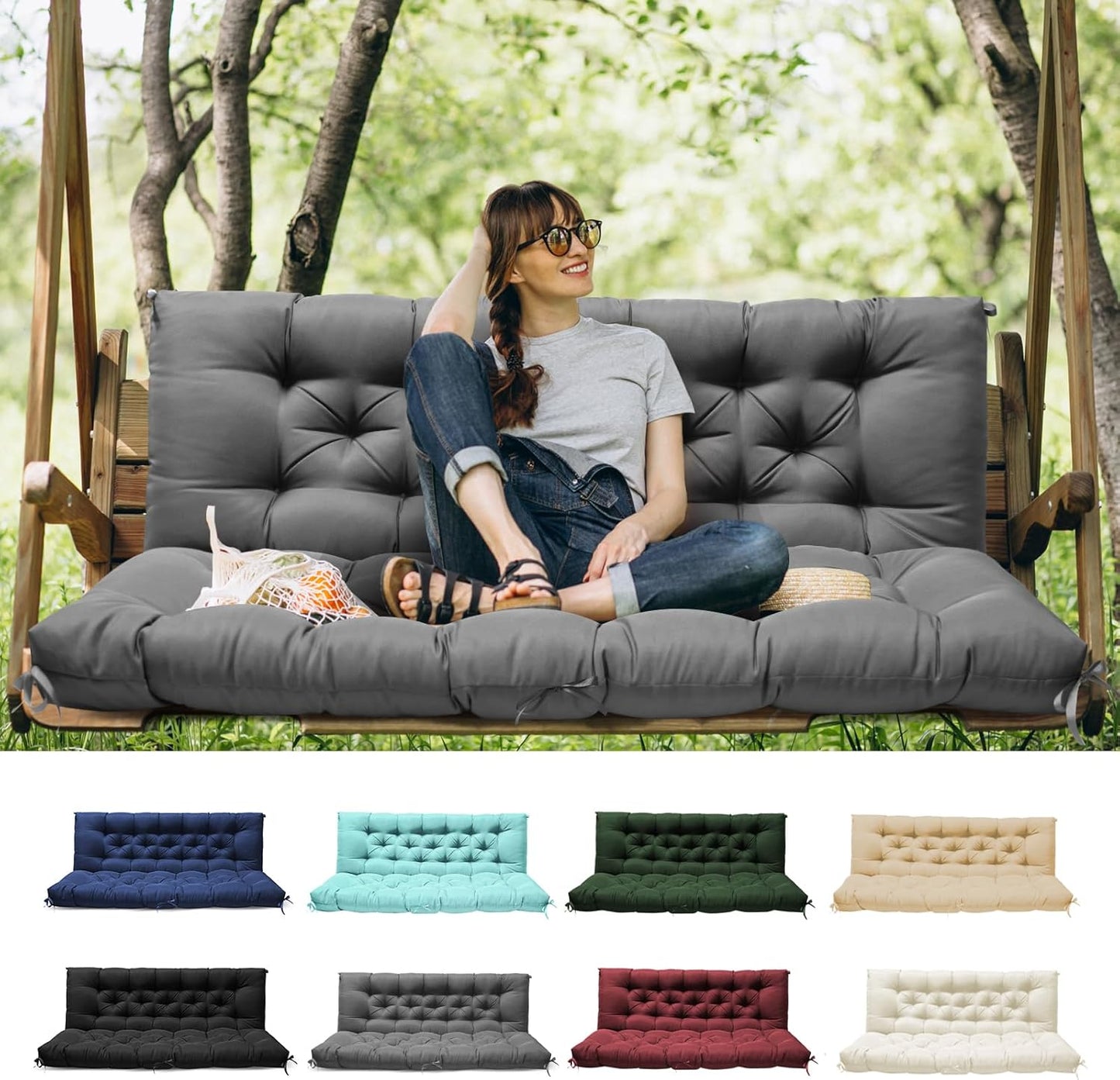 Replacement Porch Swing Cushions for Outdoor Furniture Comfort