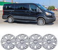 Hubcap Wheel Covers for 2015-2025 Ford Transit 16 in - Snap-On Set