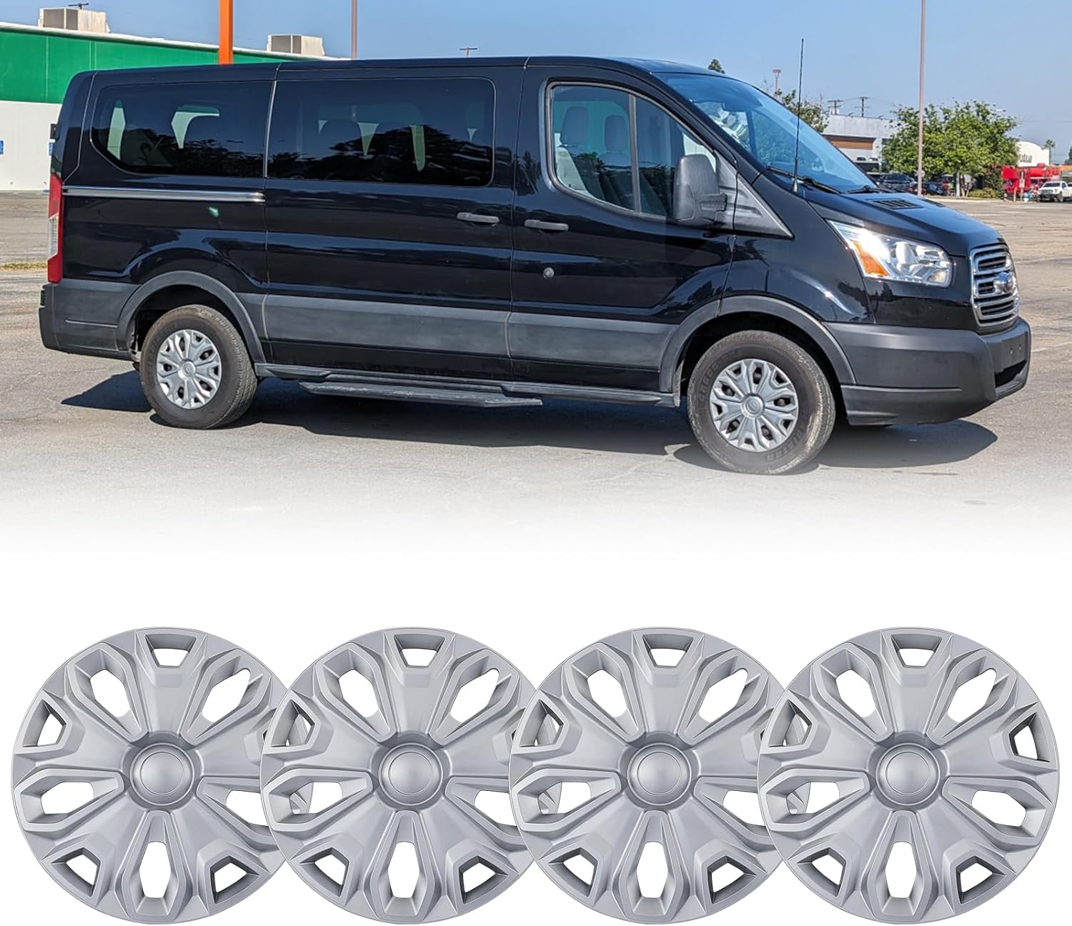 Hubcap Wheel Covers for 2015-2025 Ford Transit 150 250 350