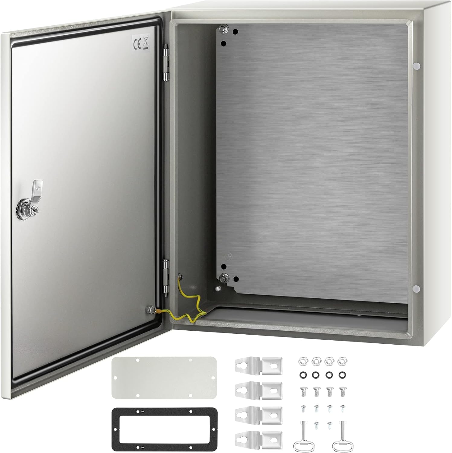 VEVOR NEMA Steel Enclosure, 20 x 16 x 8ft' Waterproof Box