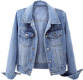 Ladyful Women's Bride Distressed Ripped Denim Jacket - Casual Classic