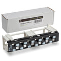 Cat6A Unshielded 12-Port Blank Toolless Modular Keystone Patch Panel