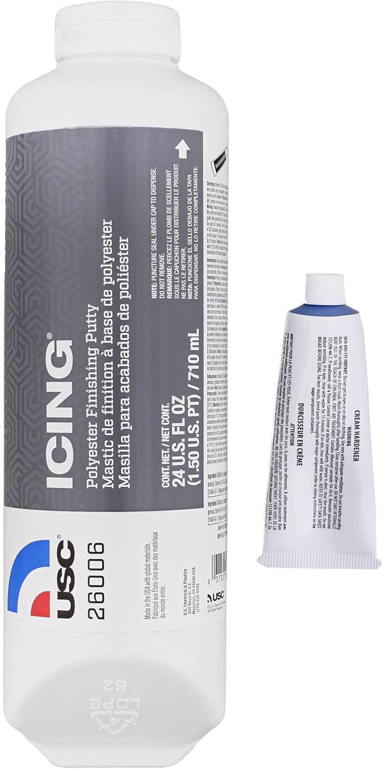 USC 26006 Icing 24 oz Tube - Perfect Glazing & Finishing Putty