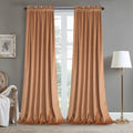 Peach Velvet Curtains 52 x 63 in - Light Blocking, Thermal Drapes