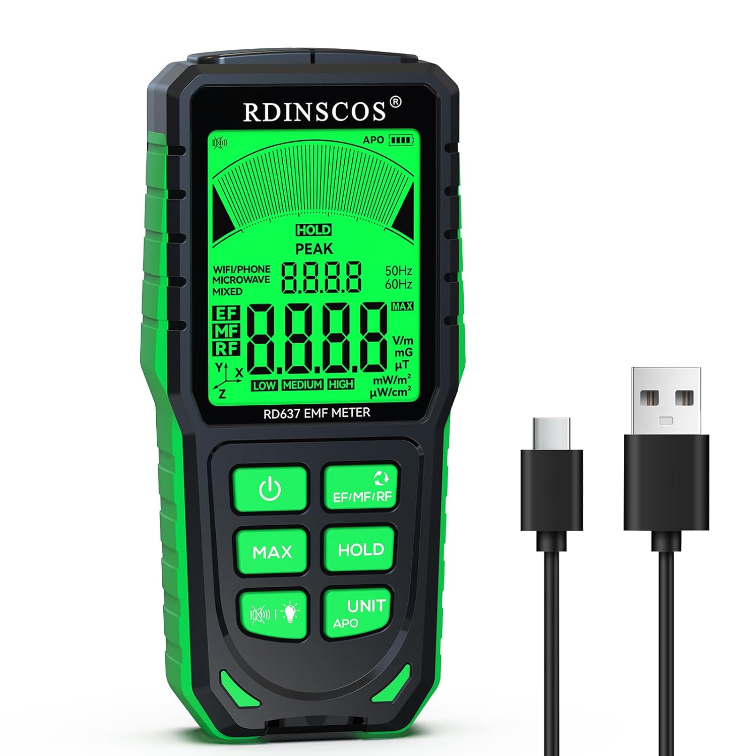 EMF Detector for Home and Outdoor Use - Accurate Measurements