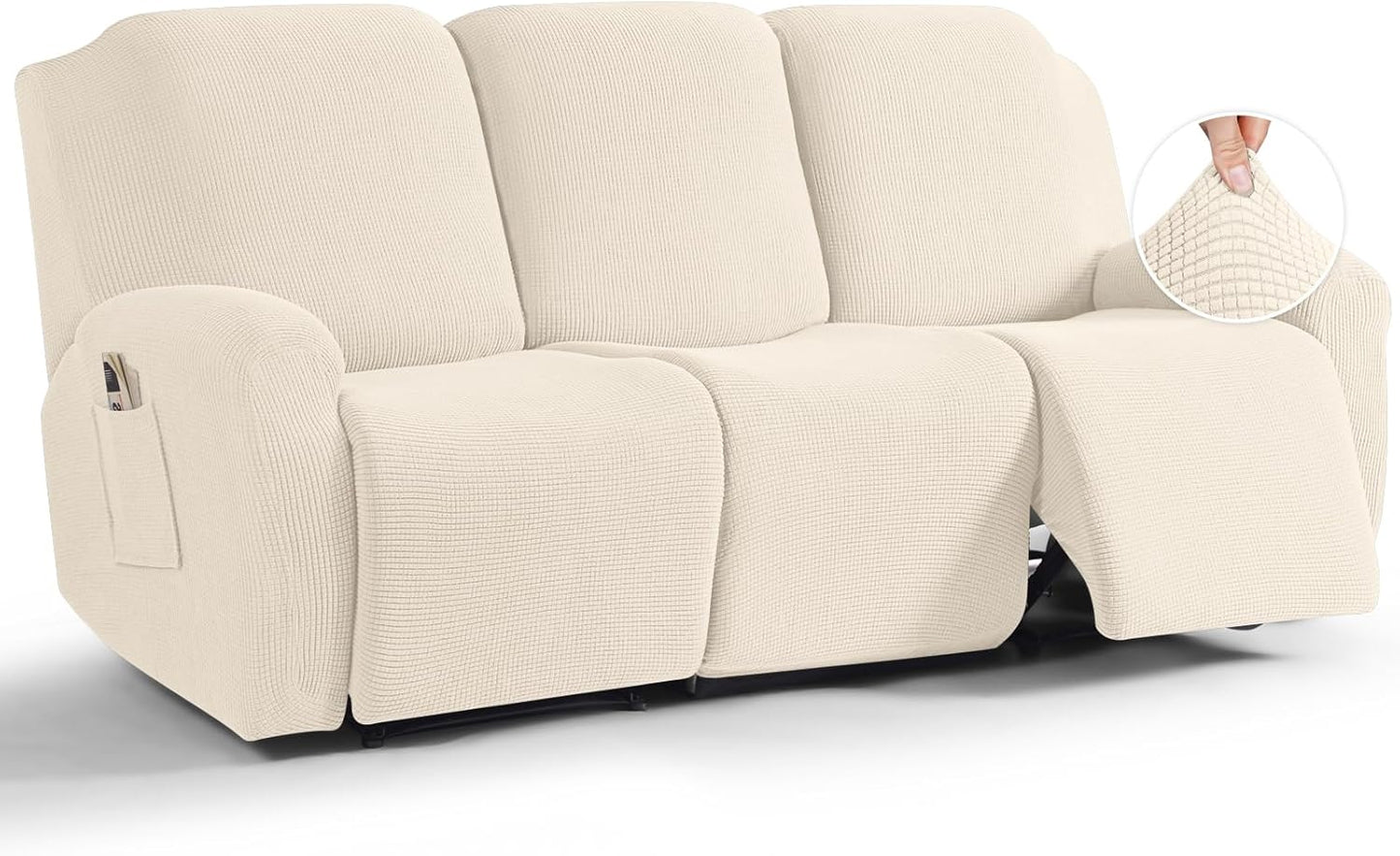 TAOCOCO Recliner Sofa Covers for 3 Seats - Premium Protection