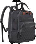 2-in-1 Hidden Rolling Diaper Bag Backpack - Convertible Travel Tote