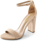 DREAM PAIRS Women's Hi-Chunk High Heel Pump Sandals - Bold Style