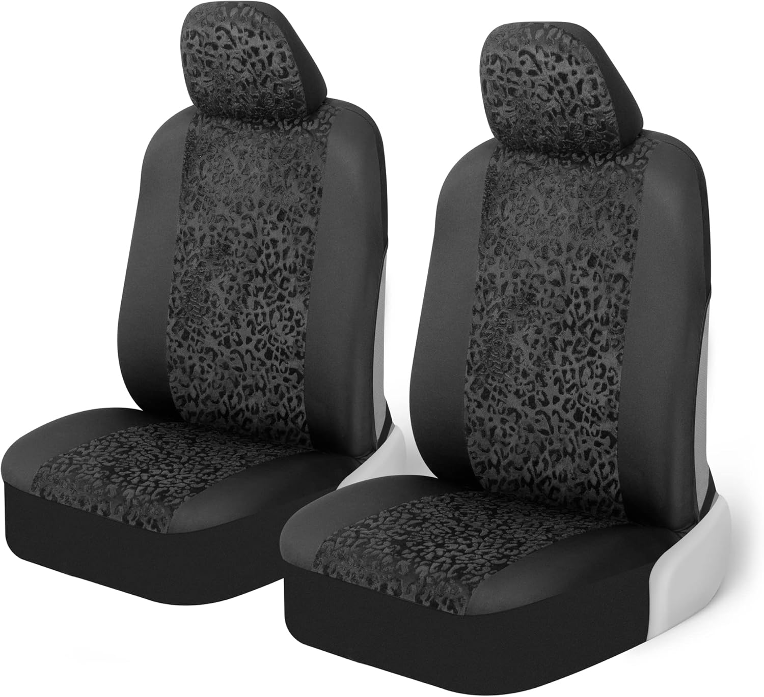 Leopard Front Seat Covers Set, Easy Install, Pack of 2