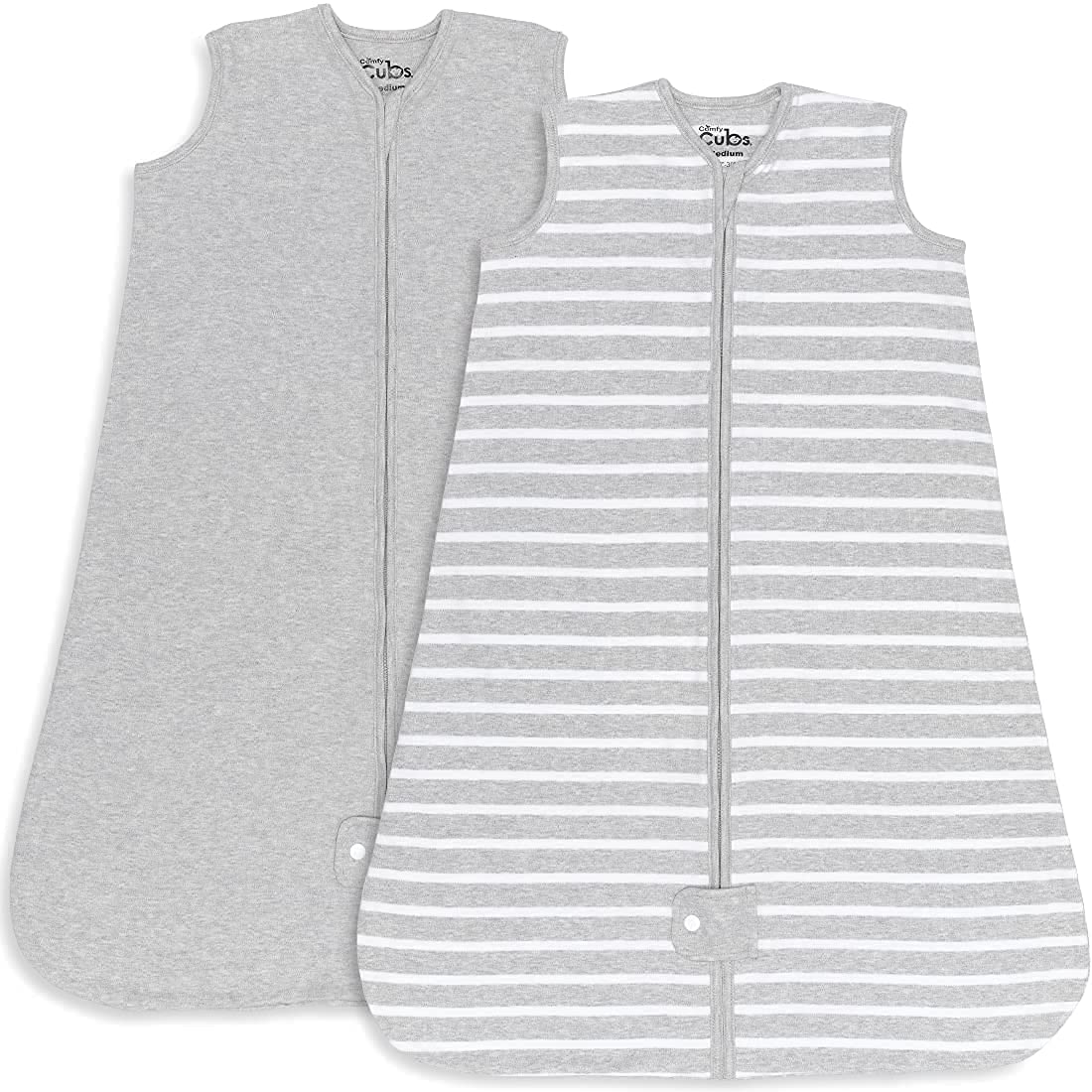 Breathable Cotton Baby Sleep Sack for 12-18 Months - Grey