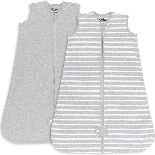 Breathable Cotton Baby Sleep Sack for 12-18 Months - Grey